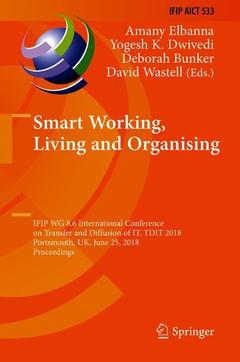 Couverture de l’ouvrage Smart Working, Living and Organising