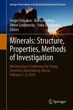 Couverture de l’ouvrage Minerals: Structure, Properties, Methods of Investigation