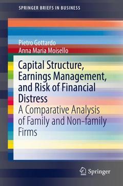 Couverture de l’ouvrage Capital Structure, Earnings Management, and Risk of Financial Distress