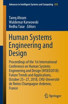 Couverture de l’ouvrage Human Systems Engineering and Design