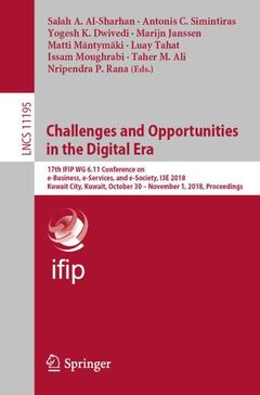 Couverture de l’ouvrage Challenges and Opportunities in the Digital Era