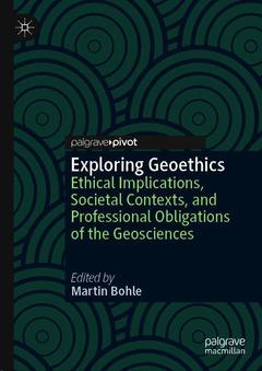 Couverture de l’ouvrage Exploring Geoethics