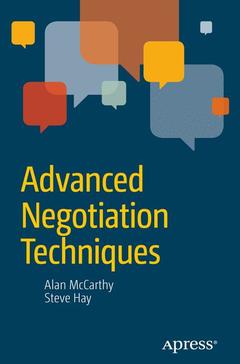 Couverture de l’ouvrage Advanced Negotiation Techniques