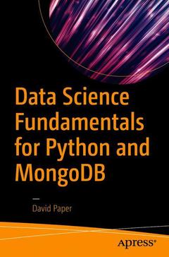 Couverture de l’ouvrage Data Science Fundamentals for Python and MongoDB