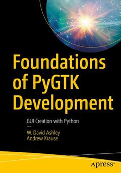 Couverture de l’ouvrage Foundations of PyGTK Development
