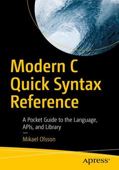 Couverture de l’ouvrage Modern C Quick Syntax Reference
