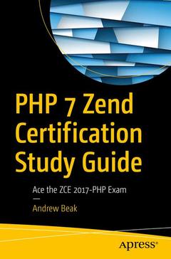 Couverture de l’ouvrage PHP 7 Zend Certification Study Guide