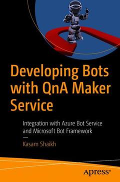 Cover of the book Developing Bots with QnA Maker Service