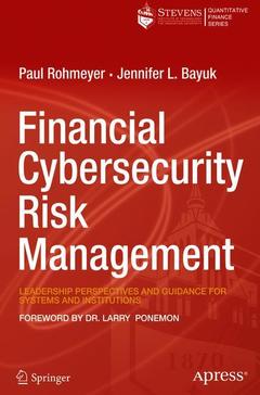 Cover of the book Financial Cybersecurity Risk Management