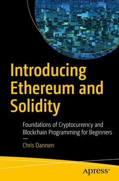 Cover of the book Introducing Ethereum and Solidity
