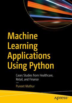 Couverture de l’ouvrage Machine Learning Applications Using Python