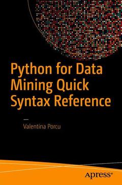Couverture de l’ouvrage Python for Data Mining Quick Syntax Reference