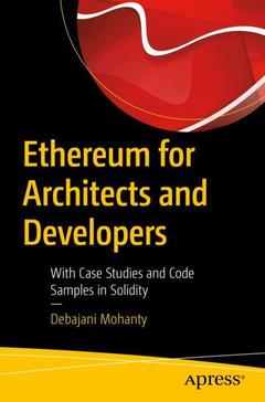 Couverture de l’ouvrage Ethereum for Architects and Developers