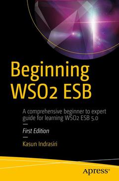 Couverture de l’ouvrage Beginning WSO2 ESB