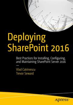 Cover of the book Deploying SharePoint 2016