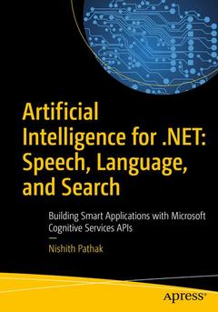 Couverture de l’ouvrage Artificial Intelligence for .NET: Speech, Language, and Search