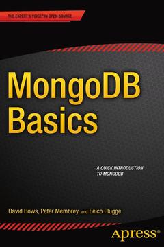 Couverture de l’ouvrage MongoDB Basics