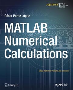 Couverture de l’ouvrage MATLAB Numerical Calculations