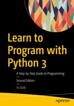 Couverture de l’ouvrage Learn to Program with Python 3