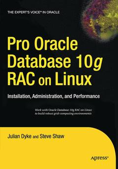 Couverture de l’ouvrage Pro Oracle Database 10g RAC on Linux