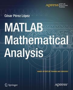 Couverture de l’ouvrage MATLAB Mathematical Analysis
