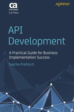 Couverture de l’ouvrage API Development