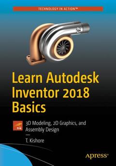 Couverture de l’ouvrage Learn Autodesk Inventor 2018 Basics