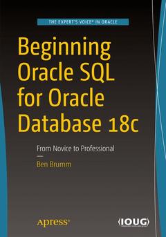 Couverture de l’ouvrage Beginning Oracle SQL for Oracle Database 18c