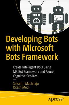 Couverture de l’ouvrage Developing Bots with Microsoft Bots Framework