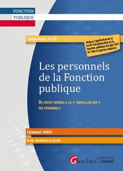 Cover of the book Les personnels de la fonction publique