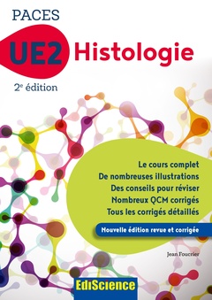 Couverture de l’ouvrage PACES UE2 Histologie - 2éd.