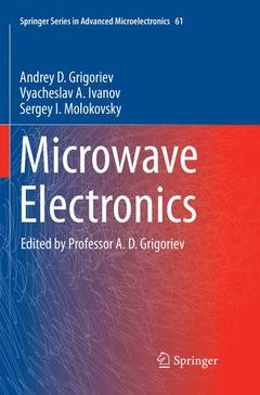 Couverture de l’ouvrage Microwave Electronics