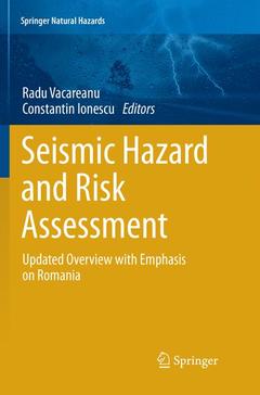 Couverture de l’ouvrage Seismic Hazard and Risk Assessment