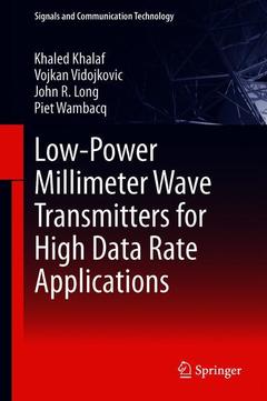 Couverture de l’ouvrage Low-Power Millimeter Wave Transmitters for High Data Rate Applications
