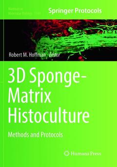 Couverture de l’ouvrage 3D Sponge-Matrix Histoculture