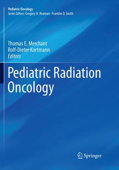 Couverture de l’ouvrage Pediatric Radiation Oncology
