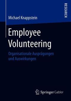Couverture de l’ouvrage Employee Volunteering