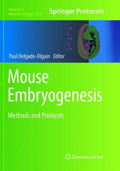 Couverture de l’ouvrage Mouse Embryogenesis
