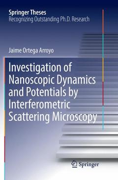 Couverture de l’ouvrage Investigation of Nanoscopic Dynamics and Potentials by Interferometric Scattering Microscopy