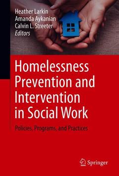 Couverture de l’ouvrage Homelessness Prevention and Intervention in Social Work
