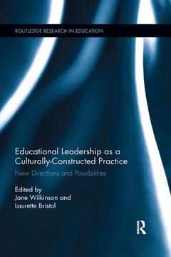 Couverture de l’ouvrage Educational Leadership as a Culturally-Constructed Practice