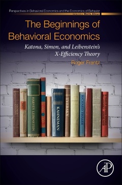 Couverture de l’ouvrage The Beginnings of Behavioral Economics