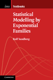 Couverture de l’ouvrage Statistical Modelling by Exponential Families