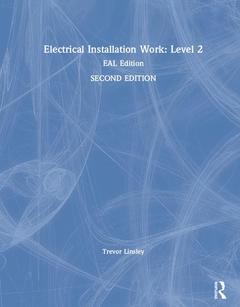 Couverture de l’ouvrage Electrical Installation Work: Level 2