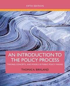 Couverture de l’ouvrage An Introduction to the Policy Process