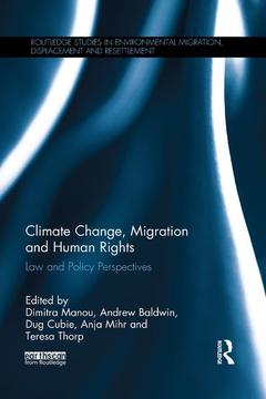 Couverture de l’ouvrage Climate Change, Migration and Human Rights