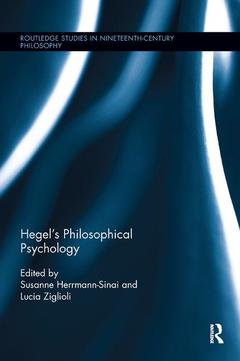 Couverture de l’ouvrage Hegel's Philosophical Psychology