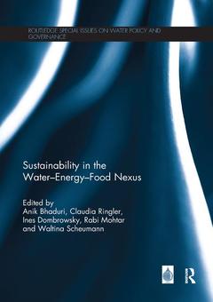Couverture de l’ouvrage Sustainability in the Water-Energy-Food Nexus