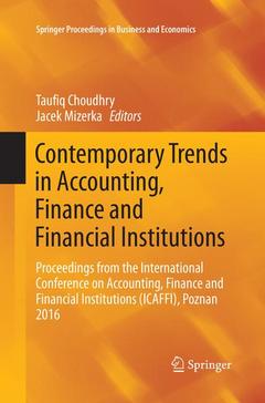 Cover of the book Contemporary Trends in Accounting, Finance and Financial Institutions