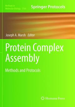 Couverture de l’ouvrage Protein Complex Assembly
